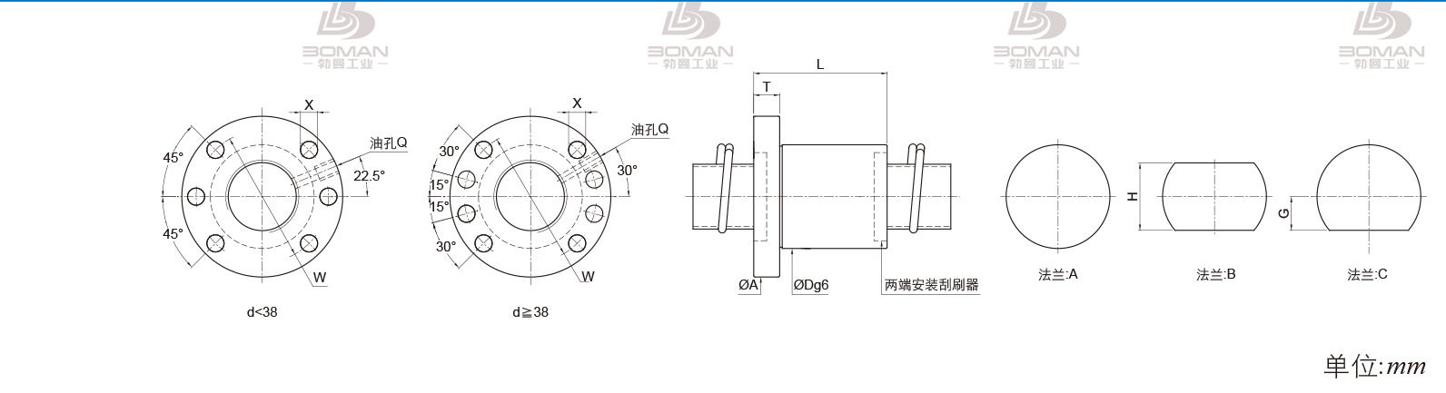 PMI FSDN1505V-4.0P pmi研磨丝杆